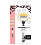 Venus Comfortglide Coconut plus Olay Special Edition Leopard Razor - 3 Blades