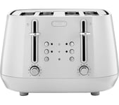 DELONGHI Eclettica CTY4003.WH 4-Slice Toaster - White, White