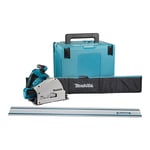 Scie plongeante 36V lxt Ø165 mm (produit seul) en coffret avec rail de guidage Makita DSP600ZJ2