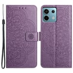 SKALO Xiaomi Redmi Note 13 Pro 5G Mandala lompakkokotelo - Violetti