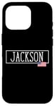 iPhone 16 Pro Jackson City USA Flag State Travel US America Women Men Case