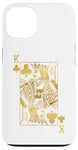 Coque pour iPhone 13 Lucky Poker Cards Knight King of Clubs Game Casino