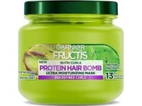 Garnier Fructis Nutri Curls Protein Hair Bomb Återfuktande Mask För Lockigt Hår 320Ml