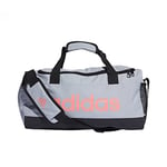 adidas HC4748 LINEAR DUFFEL S Gym Bag Unisex halo silver/acid red/black NS