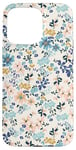 iPhone 15 Pro Max Beautiful Wild Flowers Floral Boho Coquette Blue Pink White Case