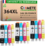 364xL - 12 Cartouches d'encre Compatibles avec HP 364 xL pour Cartouche HP 364 xL pour HP Photosmart et Office Jet - 3 Noir + 3 Cyan + 3 Magenta + 3 Jaune