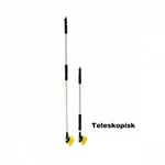 Aluminium tvättborste Deluxe teleskopskaft 90-175 cm