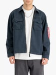 Alpha Industries Twill Overshirt Jacket, Ultra Navy