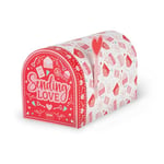 Legami Boîte cadeau Love Mailbox, coffret cadeau boîte aux lettres en papier certifié FSC, thème Love Letters, extra large, 12,1 x 13,3 x 22,2 cm