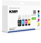 KMP Refill Inks for Epson 102 (C13T03R640) Multipack BK, C, M, Y - for Epson Eco