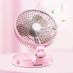 Ventilateur Mural Mini Climatiseur Mobile Pliable Evolutif Ventilateur de bureau Climatiseur Ventilateur Lampe de table Rose