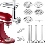 Gdrtwwh Metal Food Grinder Attachment Compatible with All Kitchenaid Stand Mixer