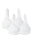 DIM Soutien-Gorge Femme Maintien Avec Armatures Mes Essentiels By DIM x2, Blanc, 90B