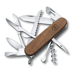 VICTORINOX HUNTSMAN WOOD 91 MM, Victorinox armekniv valnötsträ