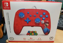 Super Mario Woo-hoo! Nintendo Switch Red Enhanced Wired Controller PowerA SEALED