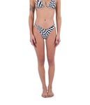 Hurley Nascar Rvsb Cheeky Bottom Culotte de Bikini, Black White, XS Femme