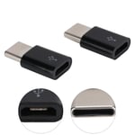 2pcs Micro USB To TypeC OTG Adapter Syncing Data Transfer And Charging Adapt MPF