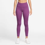 Nike Dri-FIT Fast Mid-rise 7/8 Tights Rosa - Komfortable Løpetights for Damer