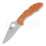 Spyderco Delica 4 Burnt Orange Sprint Run SCC11FPBORE