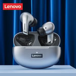 LP5 Grey Lenovo-Écouteurs Bluetooth sans fil LP5, écouteurs de musique HiFi, casque de sport, casque étanche avec micro, original, nouveau ""Nipseyteko