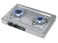 CAN Twin Burner Hob Stainless Steel Twin Burner Gas Stove