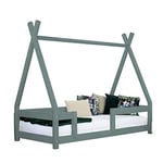 Benlemi Lit cabane Enfant NAKANA 80 x 160 Vert Sauge