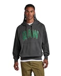 G-STAR RAW Men's RAW University Oversized Hoodie, Grey (cloack D22759-B782-5812), M