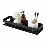 CHOYCLIT Candyse Etagere Murale Salle De Bain Etagere Douche Acier Inoxydable 40 CM Etagère Murale Acier Noir,