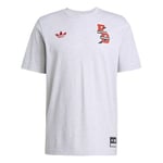 Bayern München T-Shirt Varsity - Grå - adidas, storlek Medium