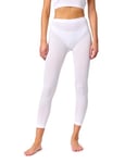 Ladeheid Pantalons Caleçons Longs sous-vêtement Thermique, Femme pour Hiver Sport Ski, Snowboard Course en Plain air LA40-261 (Blanc, S)