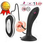 LCC® vibrator kvinna man fjärrkontroll sugkopp klitoris kraftfull anal vattentät par man laddningsbara sexleksaker sexuell