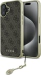 Guess Guhcp16sgf4gbr Iphone 16 6.1" Brown/Brown Hardcase 4G Charms Collection