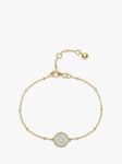 Auree Barcelona Personalised Birthstone Gold Vermeil Beaded Chain Bracelet