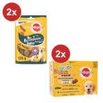 PEDIGREE Box pour chiot: 2 sachets de Friandises + Repas en gelée (24x100g)