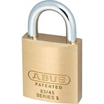 ABUS padlock 83/45 - flexible lock with interchangeable cylinder - high corrosion protection thanks to Nano Protect coating - security thanks to solid brass, hardened steel shackle and double ball locking mechanism