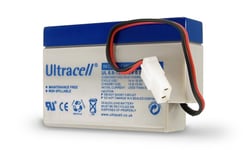 Ultracell Blybatteri 12 V, 0,8 Ah (UL0.8-12) AMP-stik Blybatteri