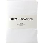 Kosta Linnewäfveri Satin Formsyet Lagen 160x200 cm Hvid