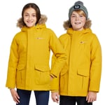 Berghaus Kids' Fourstones Waterproof Parka Jacket with Lightweight Insulation, Winter Coat for Boys and Girls - Yellow - Size 13Y