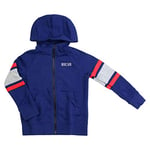 Nike Air Hoodie Full Zip Sweat à Capuche Mixte Enfant, Blue Void/DK Grey Heather/Whit, FR : M (Taille Fabricant : M)