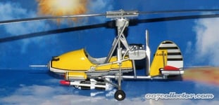 Model Helicopter Little Nellie, Bond , You Only Live Twice, 1/43 Brand New