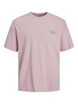 JACK & JONES Mens Toast Short Sleeve T-Shirt Pink Nectar XL