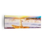 Impression sur Toile 160x50cm Tableaux Image �toiles de mer plage sable oc�an