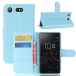 Sony Xperia XZ1 Compact      PU Wallet Case    [Lightblue]