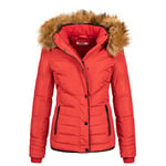 Elara Veste Matelassée d'hiver Femme Chunkyrayan MP19901 Red 38 (M)