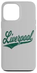 Coque pour iPhone 13 Pro Max Liverpool England Varsity SCRIPT Maillot de sport classique