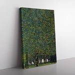 Big Box Art The Park by Gustav Klimt Canvas Wall Art Print Ready to Hang Picture, 76 x 50 cm (30 x 20 Inch), Green, Green, Green