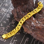 Matte Gold Bracelet Forever Not Fade Men Bracelet  for Men Women Bracelet