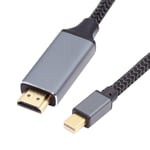 Câble De Moniteur Mini Displayport 1.4 Avec Entrée Hôte Vers Hdmi 2.1 Sortie D'Affichage 8K 60 Hz Uhd 4K 1,8 M[YIN140640]