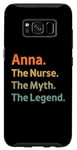 Coque pour Galaxy S8 Anna The Nurse The Myth The Legend Idée vintage amusante