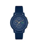 Lacoste Montre Chronographe à Quartz pour Homme avec Bracelet en Silicone Bleu Marin - 2011248